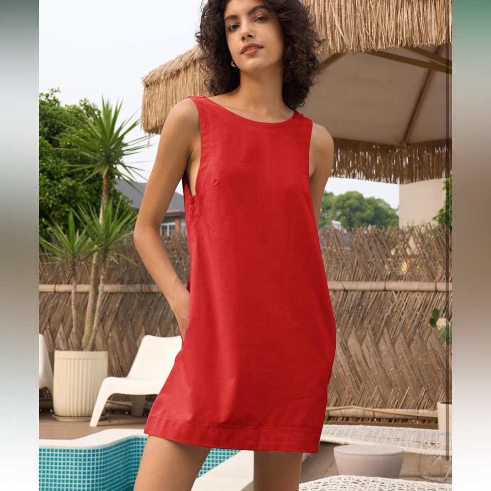 Red Sleeveless Dress
